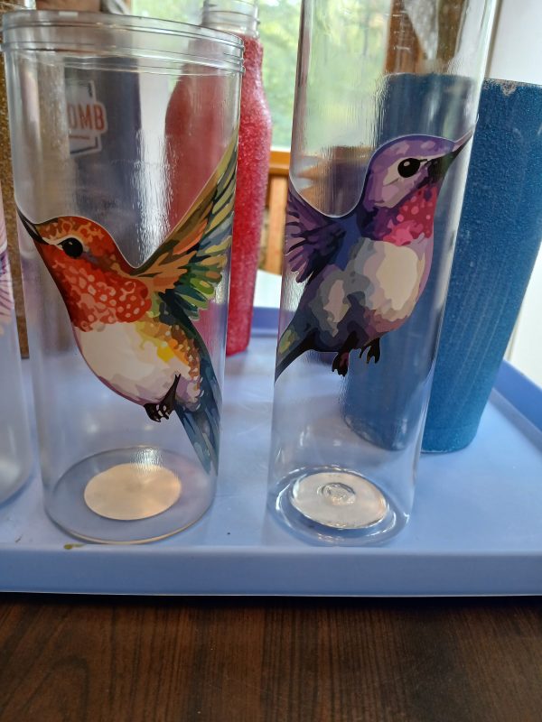 Various Cups Glitter/Humming Birds